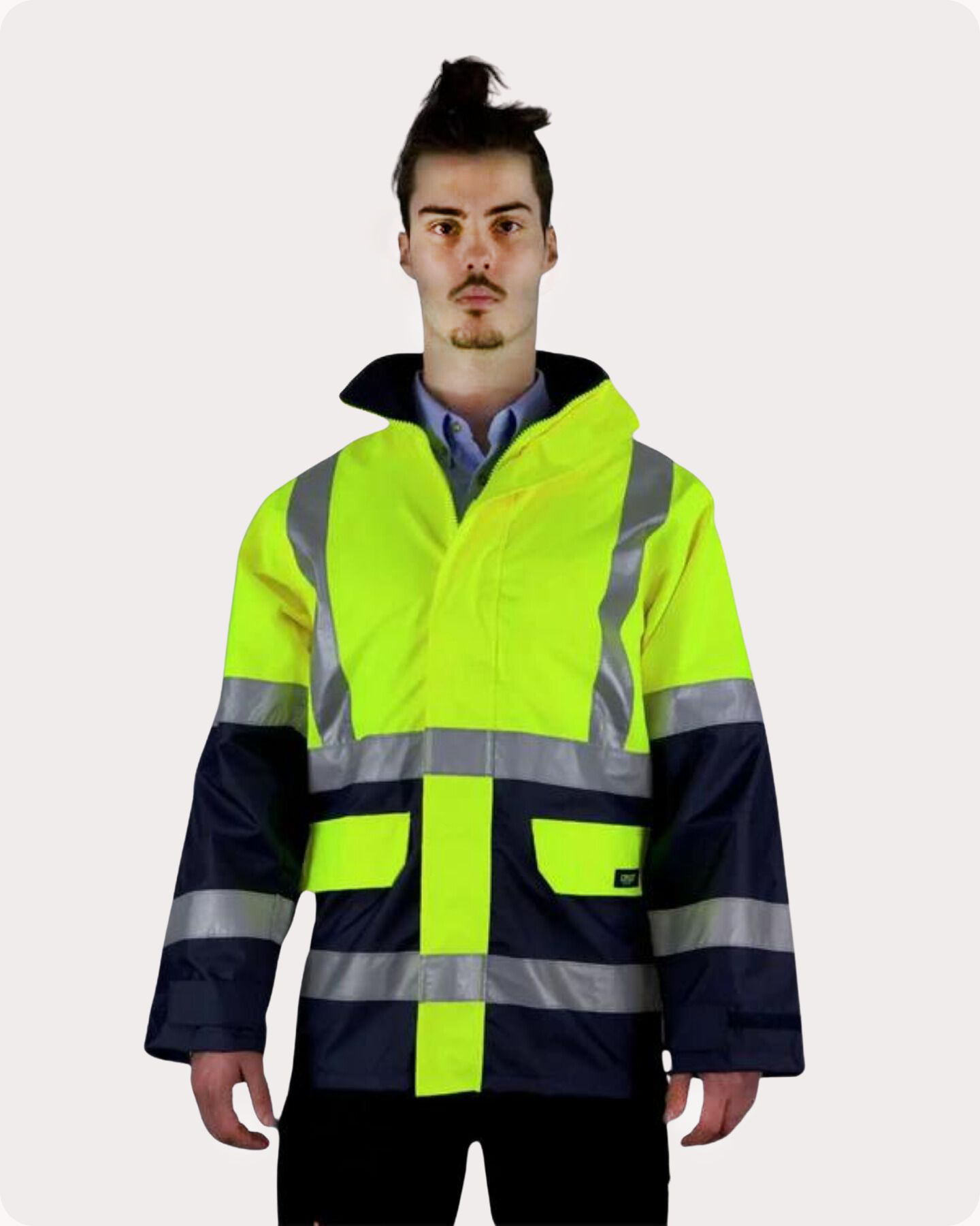 Hi Vis Taped Rain Jacket 2RJYT