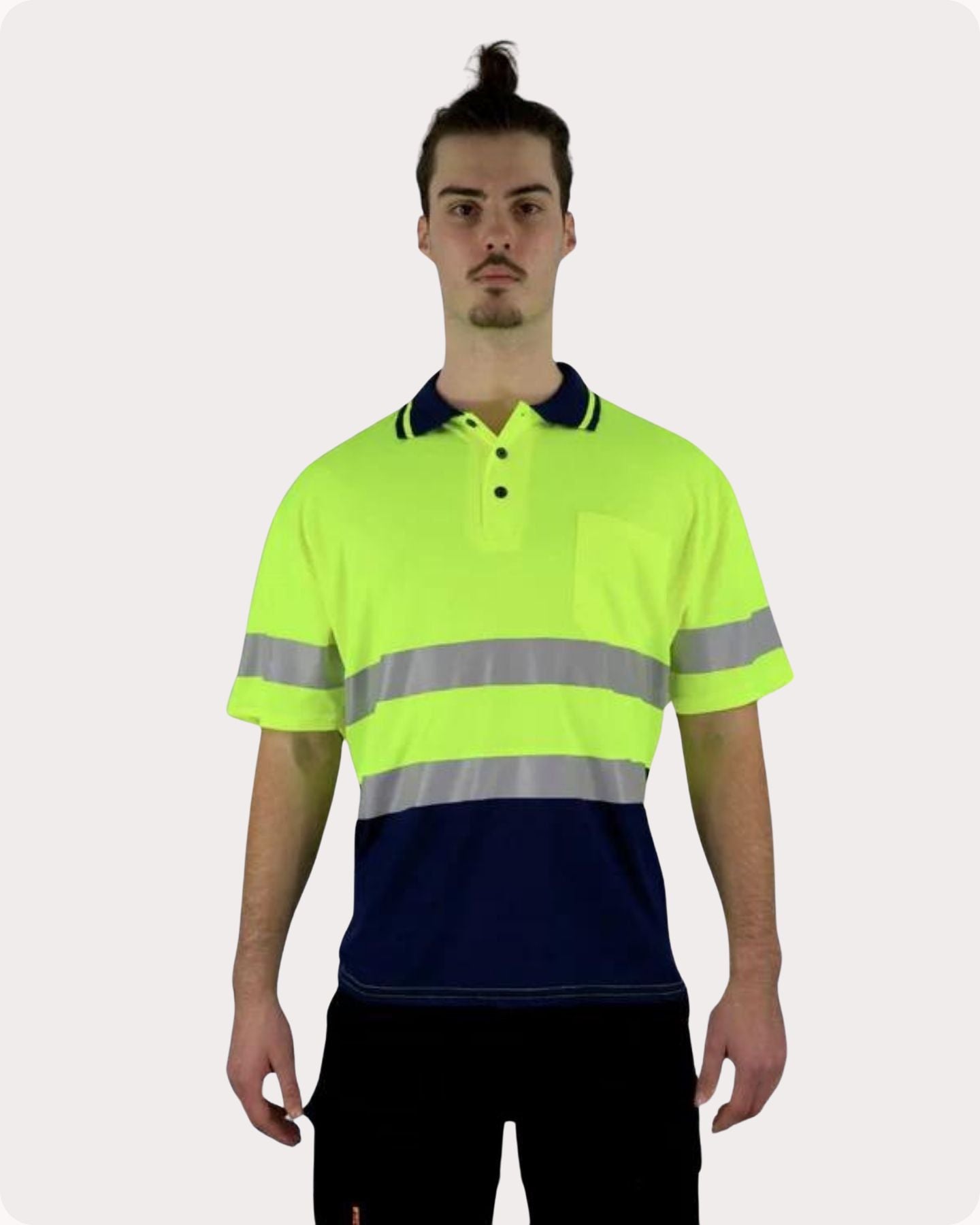 Hi Vis SS Taped Polo With Pocket 19YST