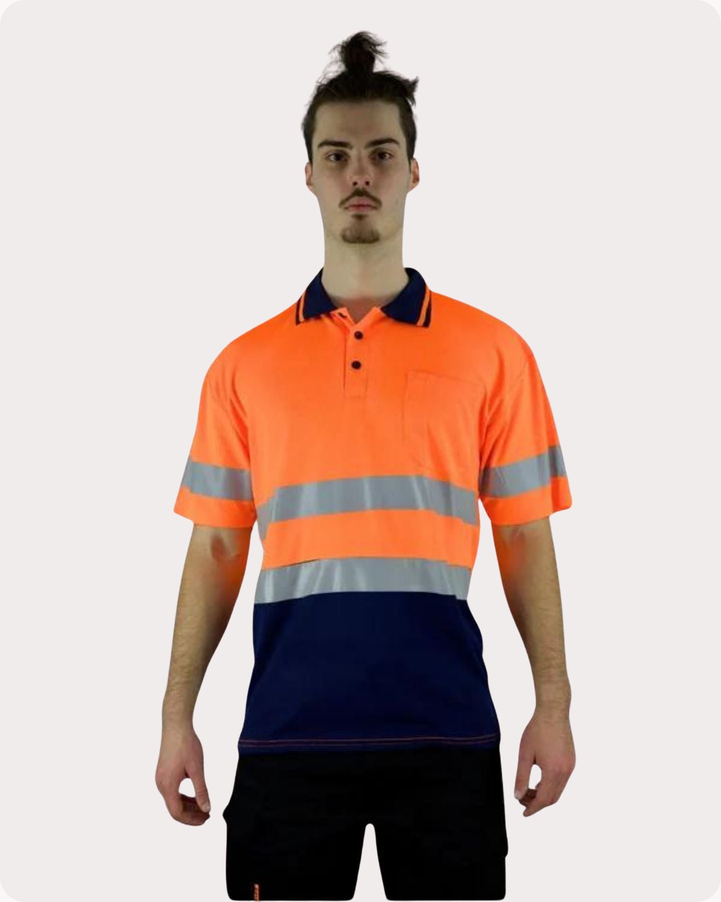 Hi Vis SS Taped Polo With Pocket 19OST