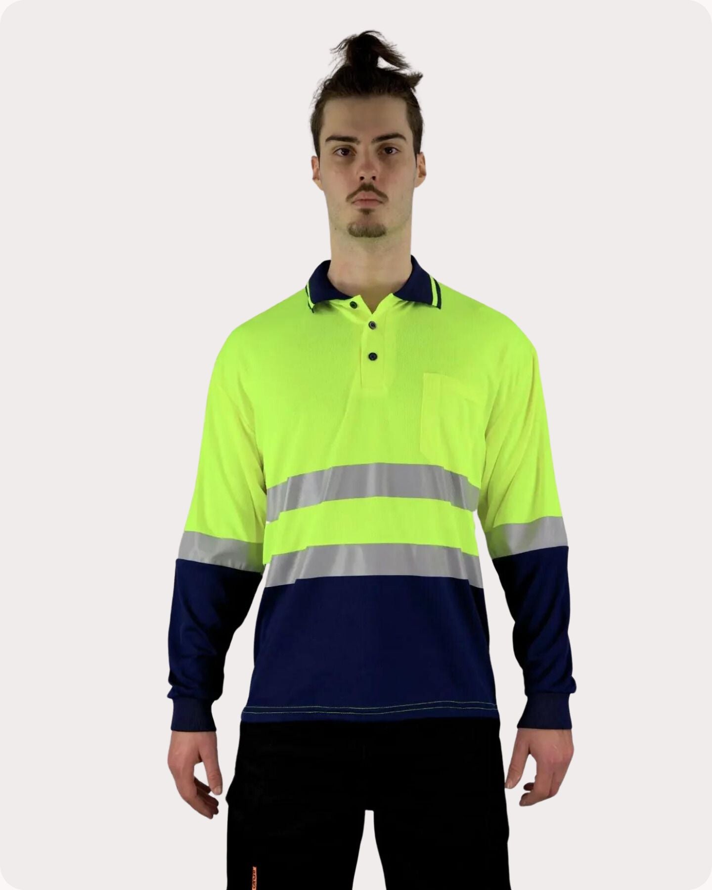 Hi Vis LS Taped Polo with Pocket 19YLT