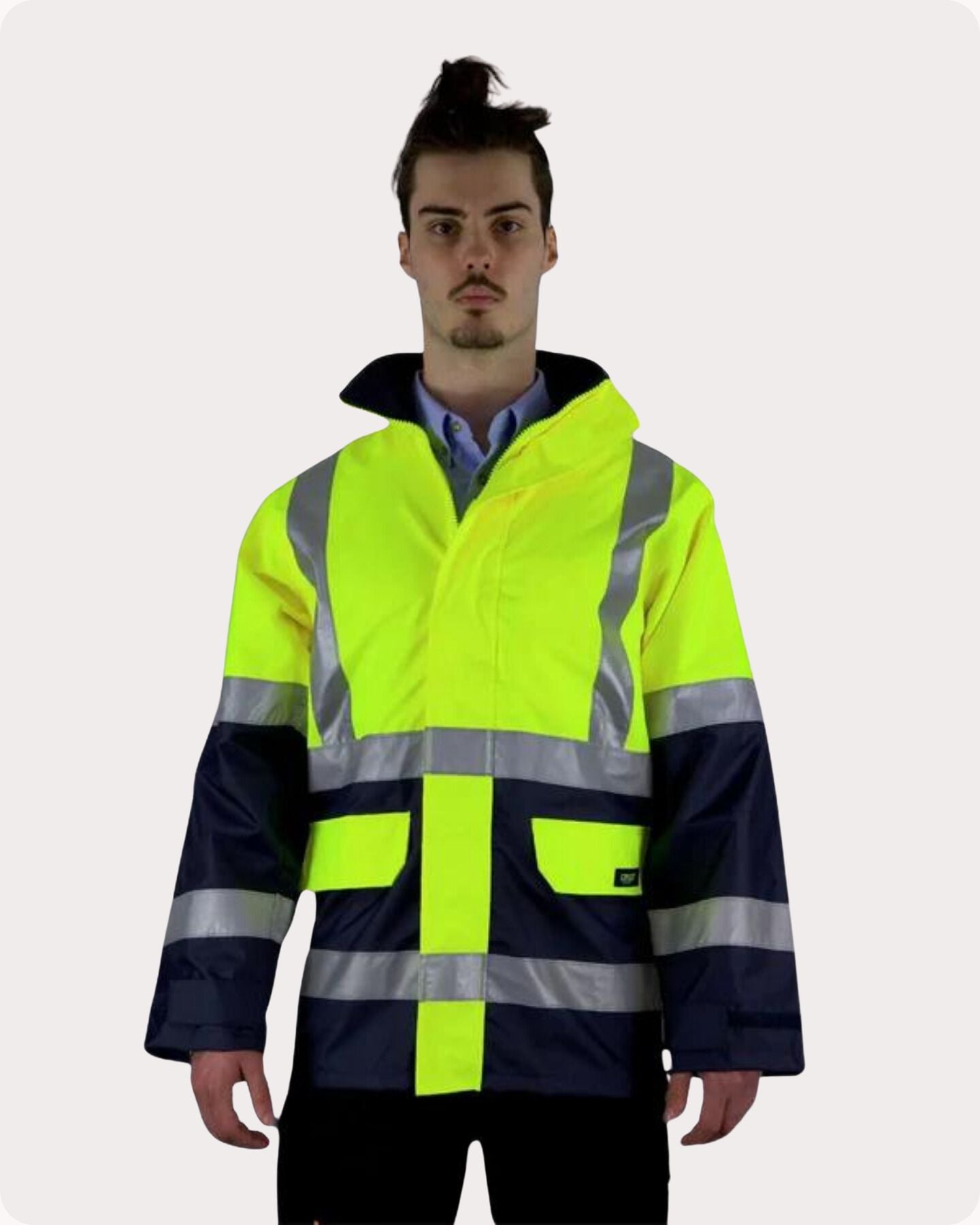 Hi Vis Taped Rain Jacket 2RJYT