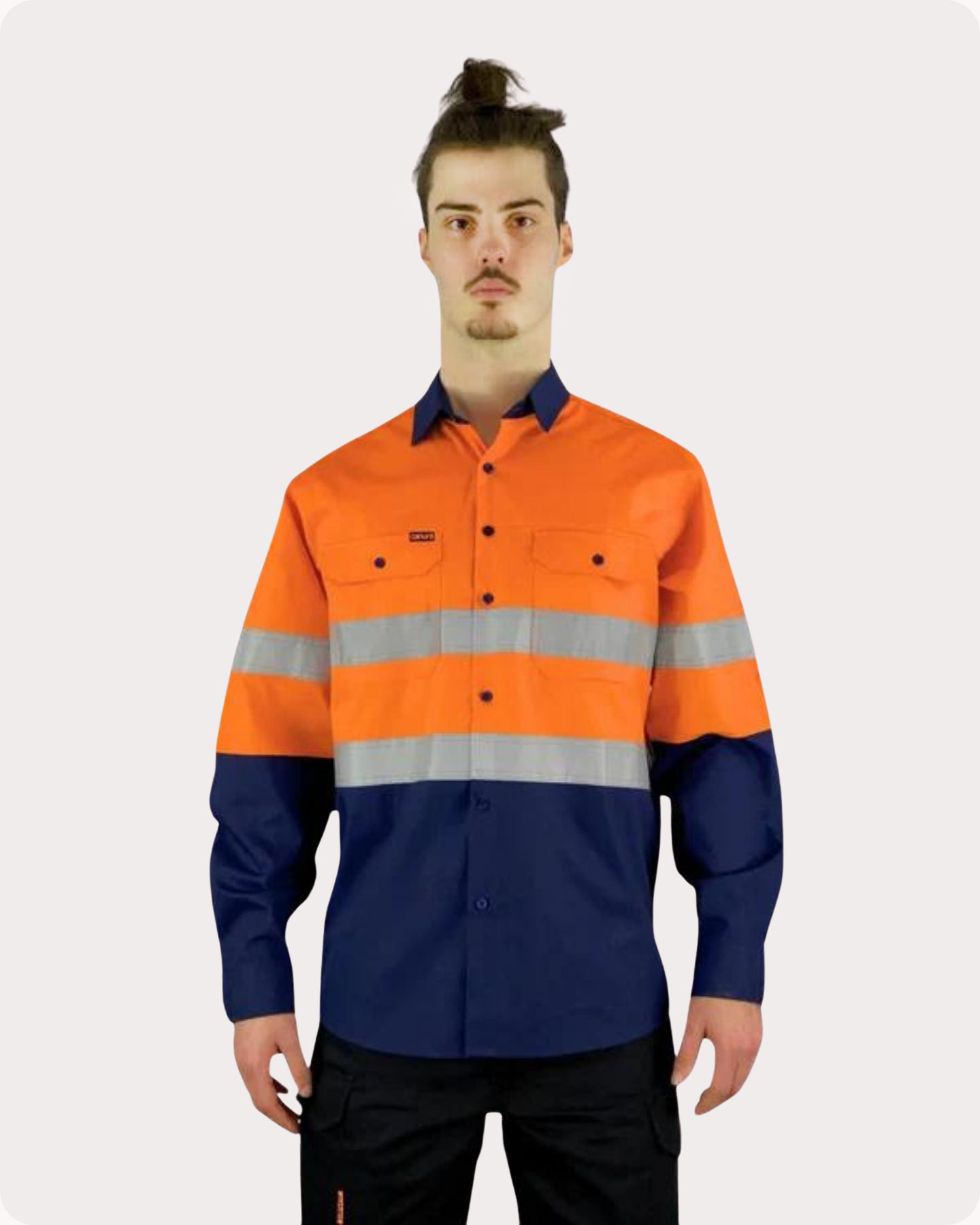 Hi Vis LS Taped Shirt With Pocket 7LDOT