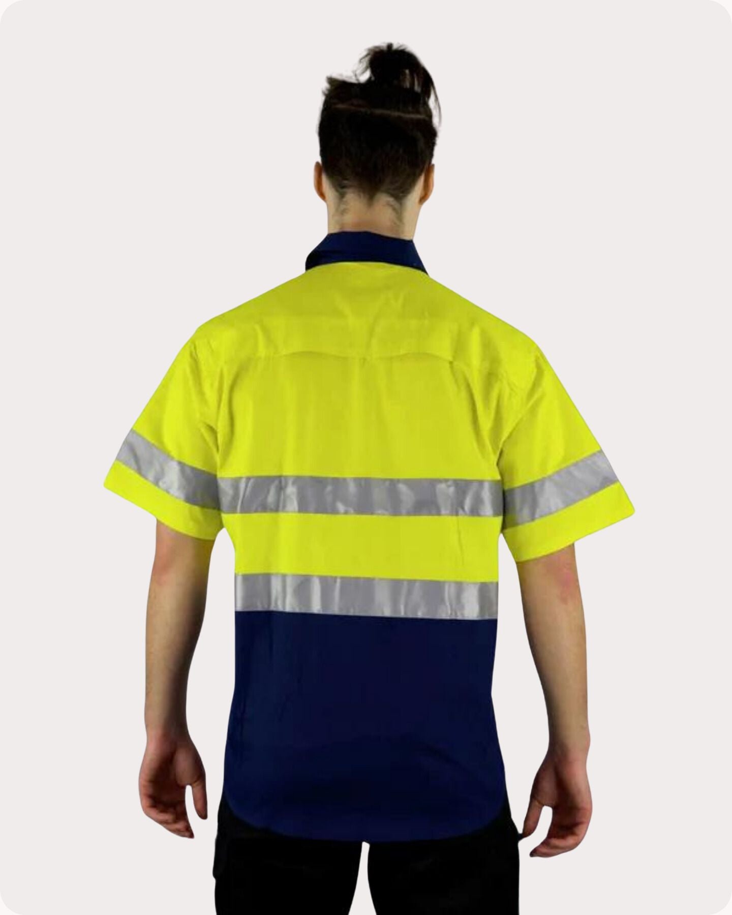 Hi Vis SS Taped Drill Work Shirt 7LDYST