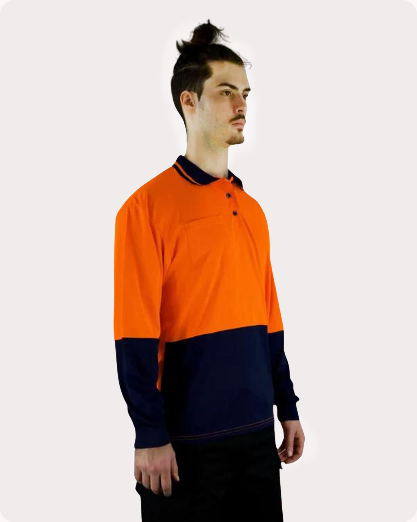 Hi Vis LS Polo Shirt 19OL