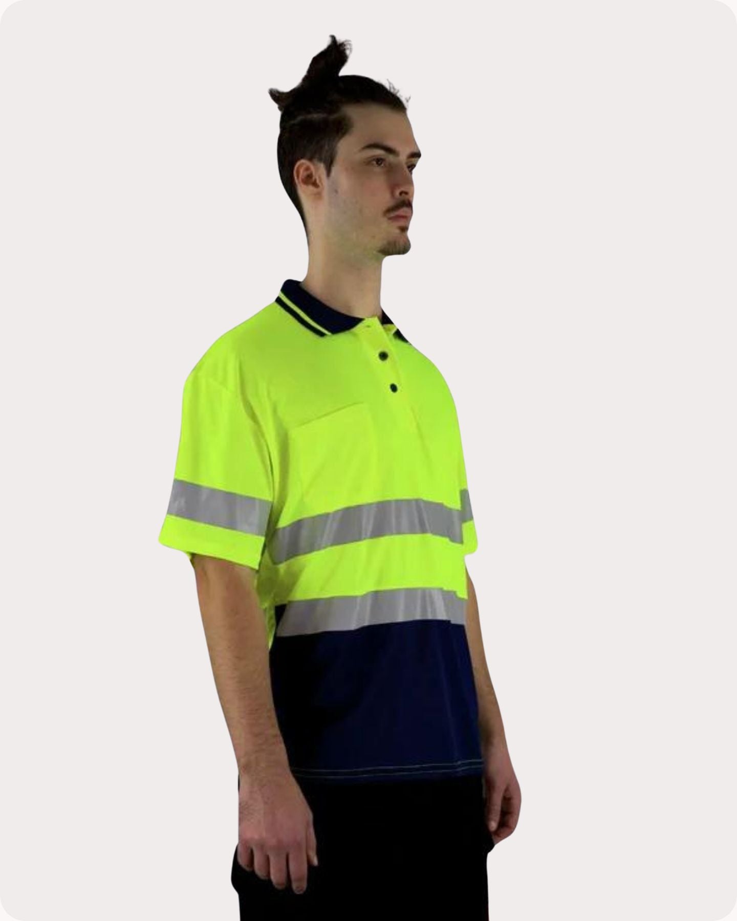 Hi Vis SS Taped Polo With Pocket 19YST