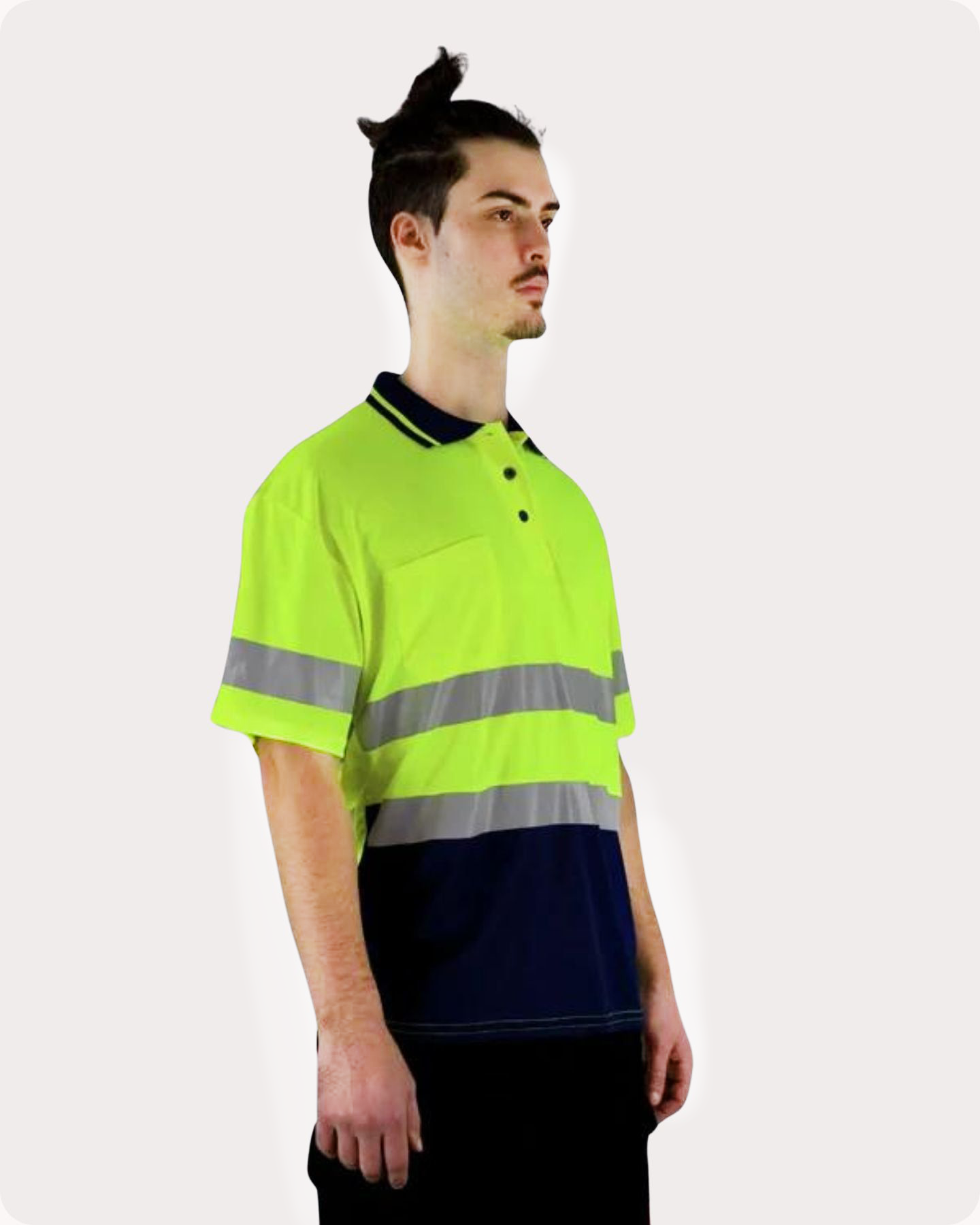 Hi Vis SS Taped Polo With Pocket 19YST