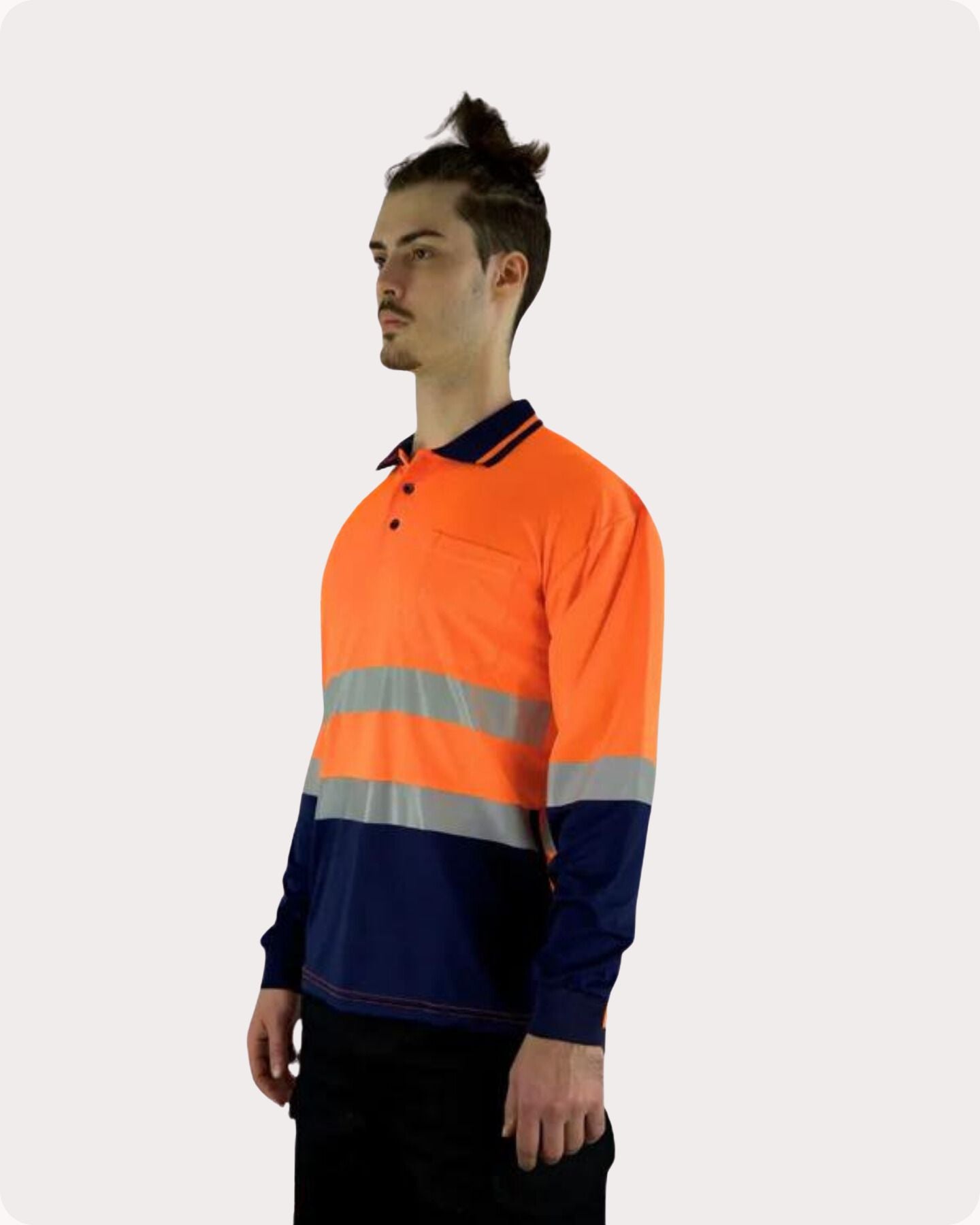 Hi Vis LS Taped Polo Shirt 19OLT