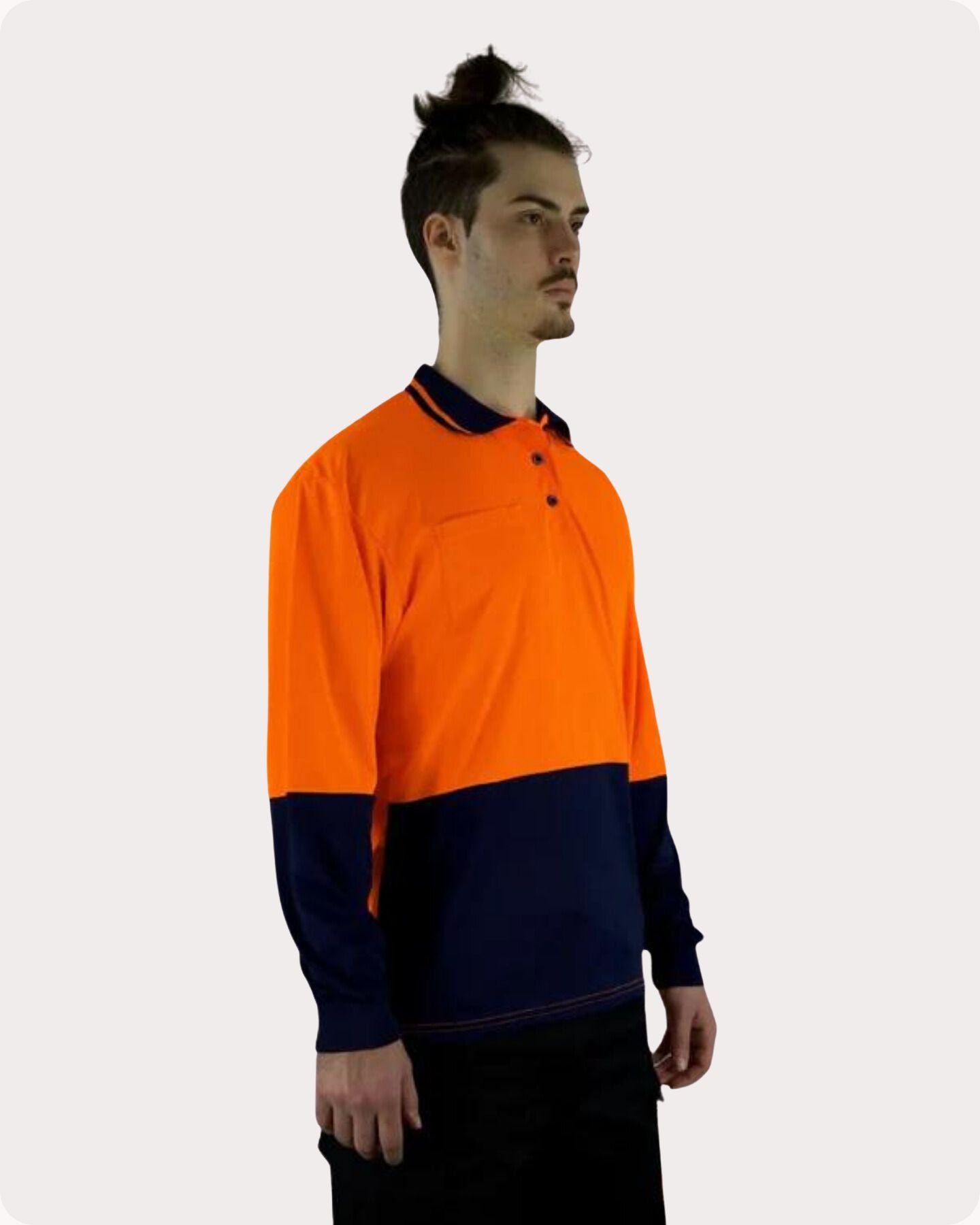 Hi Vis LS Polo Shirt 19OL