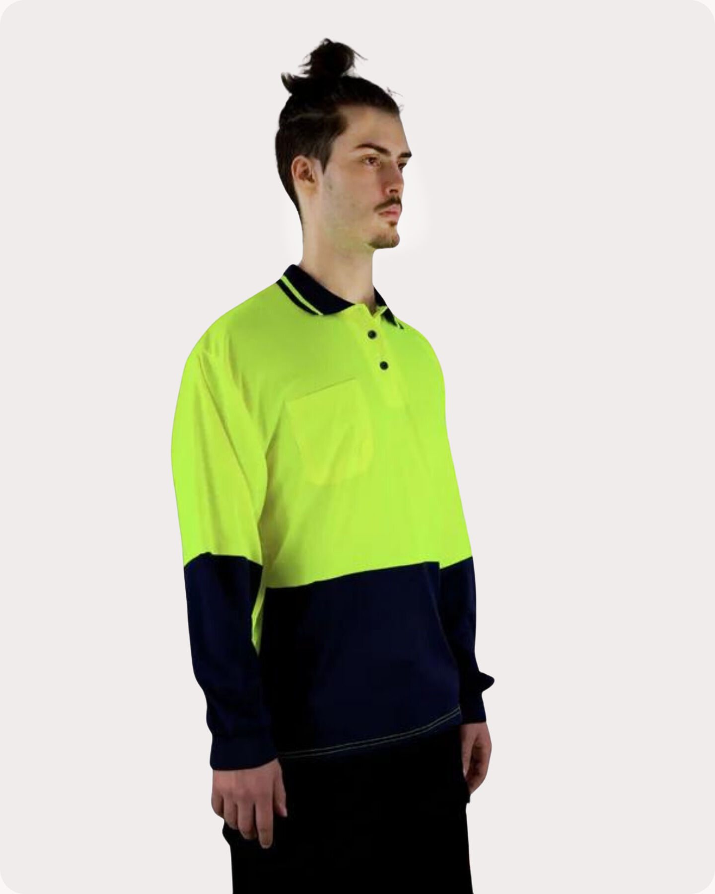 Hi Vis LS Polo Shirt 19YL