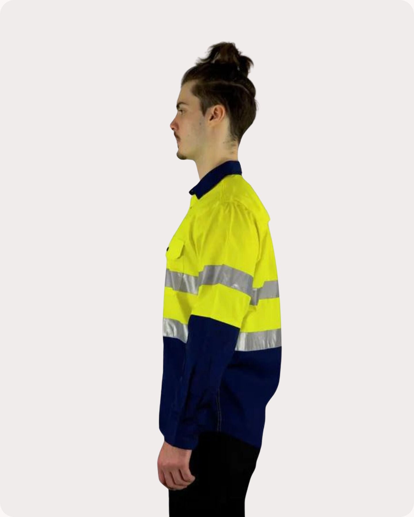 Hi Vis LS Taped Shirt With Pocket 7LDYT