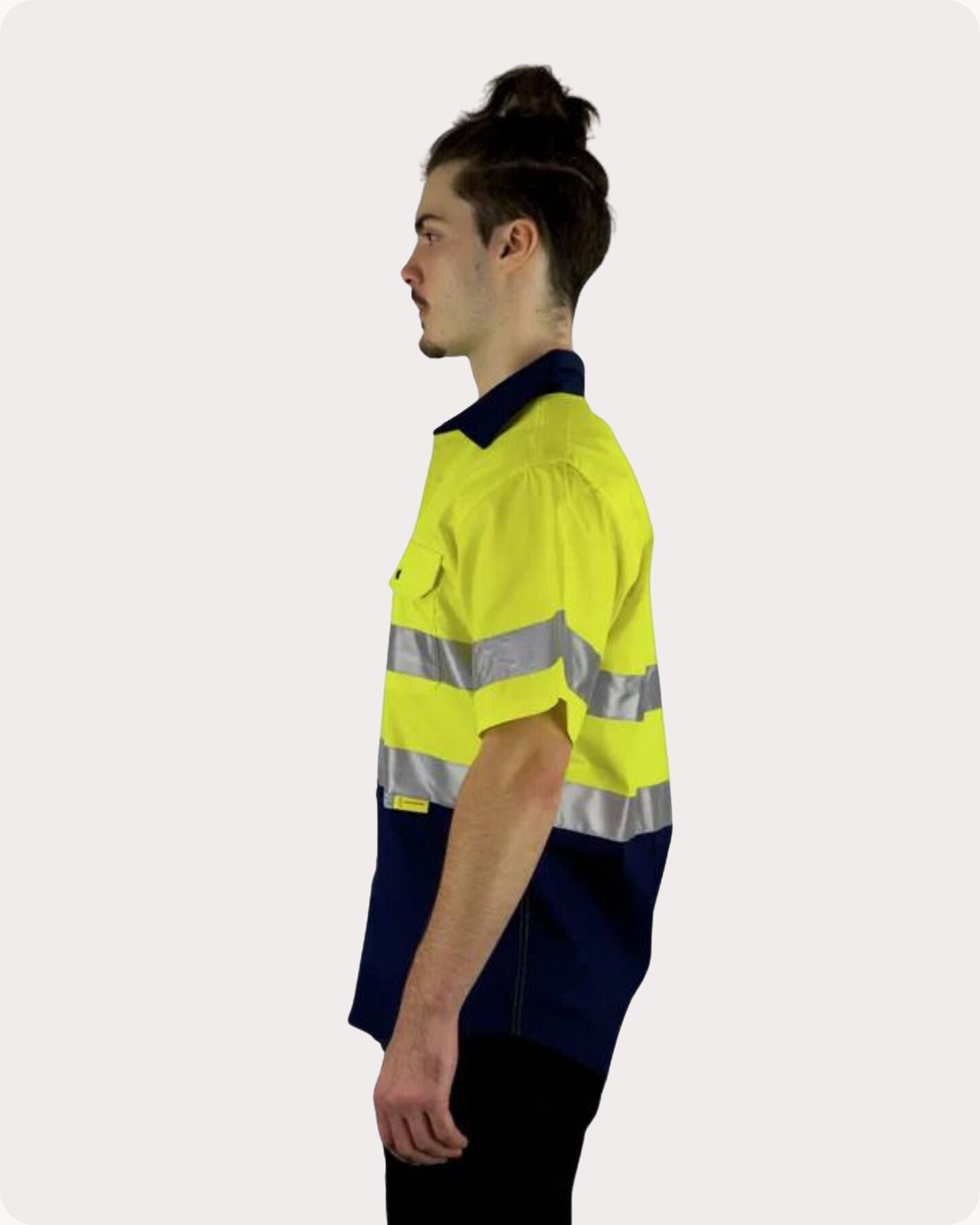 Hi Vis SS Taped Drill Work Shirt 7LDYST