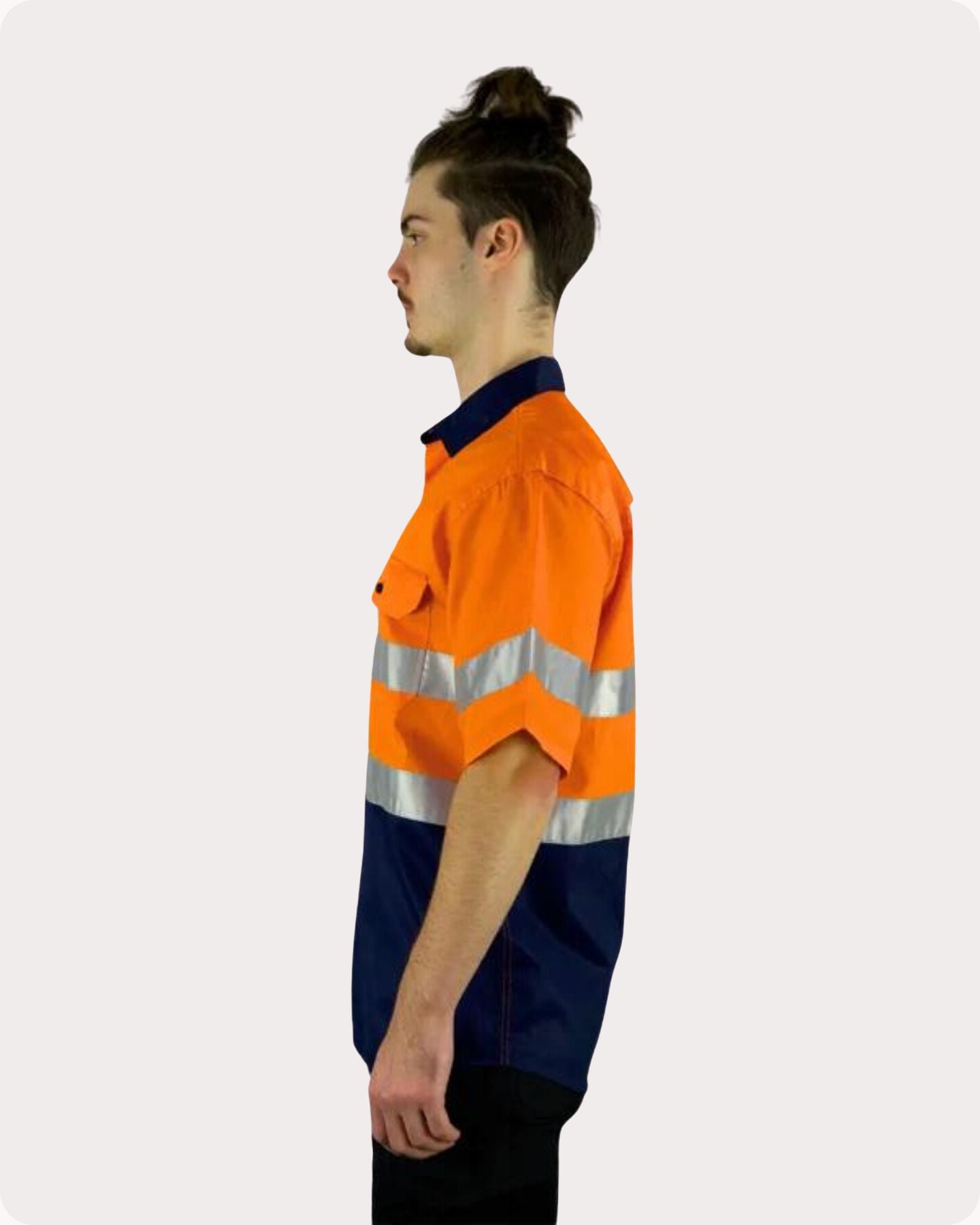 Hi Vis SS Taped Drill Work Shirt 7LDOST