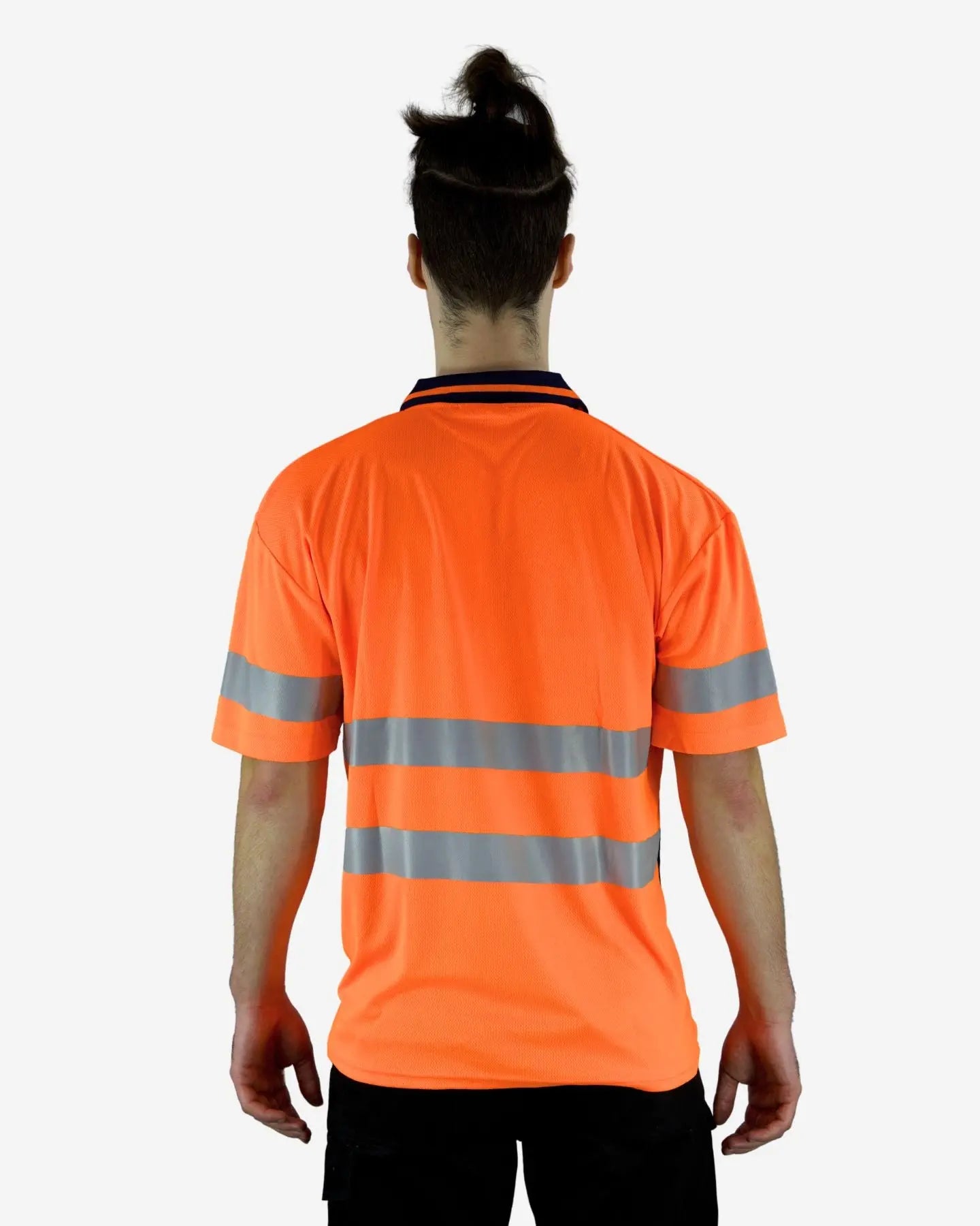 Hi Vis SS Taped Polo With Pocket 19OST - Orange