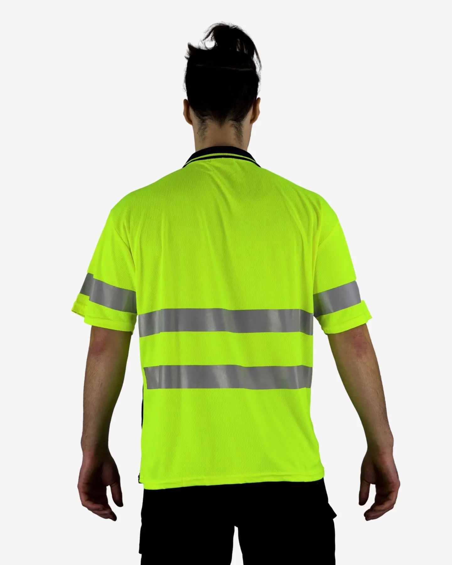 Hi Vis SS Taped Polo With Pocket 19YST - Yellow